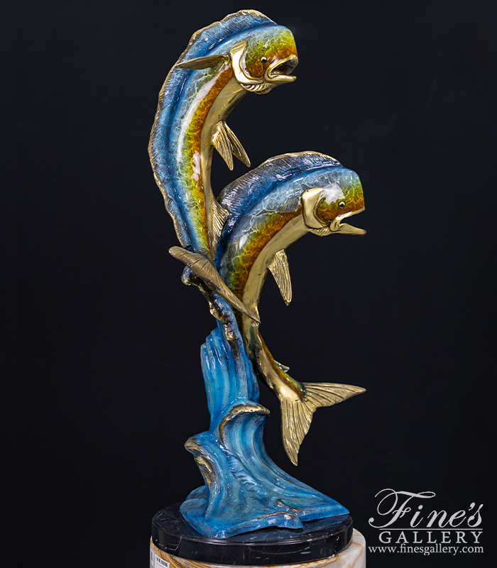 Bronze Statues  - Mahi Mahi Bronze Statue - BS-1692